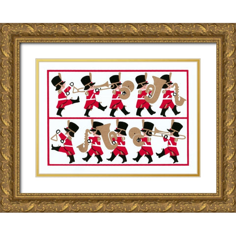 C-0200 Gold Ornate Wood Framed Art Print with Double Matting by Crockett Collection