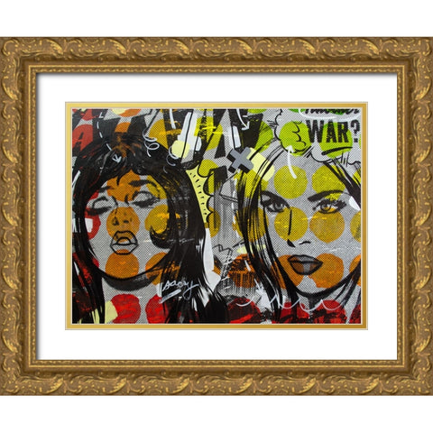 Another War Gold Ornate Wood Framed Art Print with Double Matting by Monteavaro, Dan