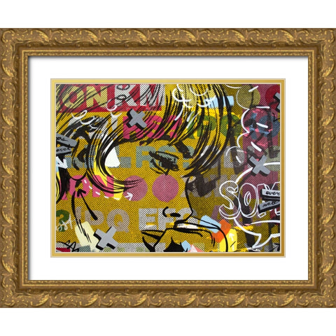 Every Sometimes Gold Ornate Wood Framed Art Print with Double Matting by Monteavaro, Dan