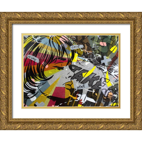 Take Away Gold Ornate Wood Framed Art Print with Double Matting by Monteavaro, Dan