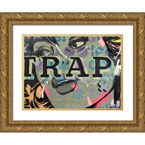 Trap Gold Ornate Wood Framed Art Print with Double Matting by Monteavaro, Dan