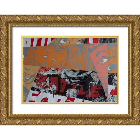 The Battle Gold Ornate Wood Framed Art Print with Double Matting by Monteavaro, Dan