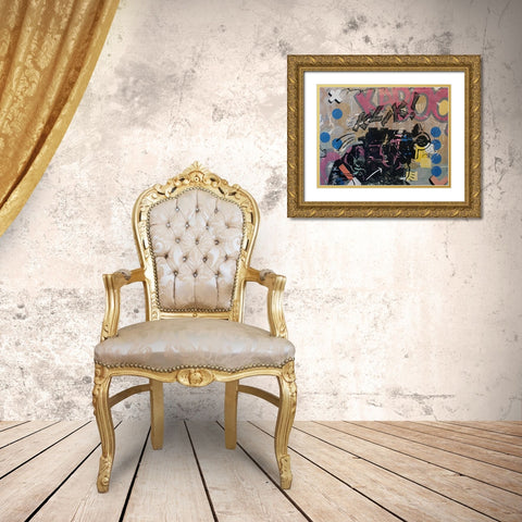 Bang Bang 1 Gold Ornate Wood Framed Art Print with Double Matting by Monteavaro, Dan