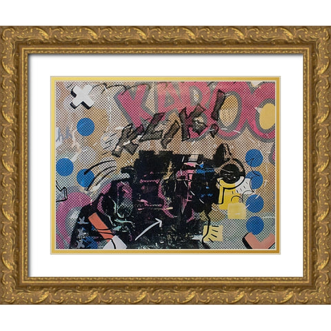 Bang Bang 1 Gold Ornate Wood Framed Art Print with Double Matting by Monteavaro, Dan