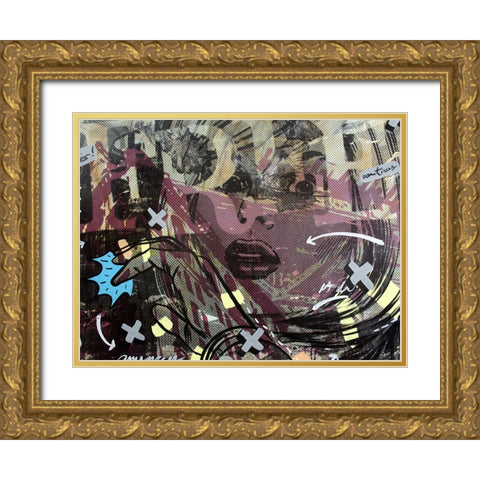 Sometimes Free Gold Ornate Wood Framed Art Print with Double Matting by Monteavaro, Dan
