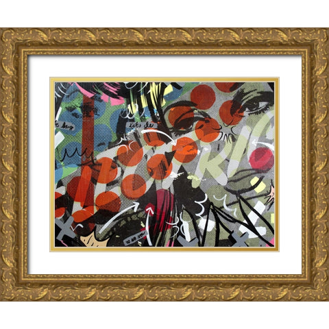 Electric Gold Ornate Wood Framed Art Print with Double Matting by Monteavaro, Dan