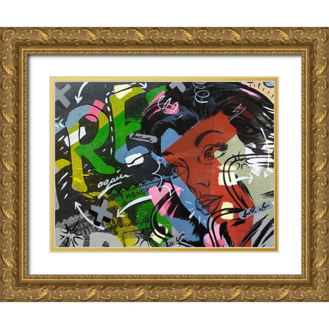Free Again Gold Ornate Wood Framed Art Print with Double Matting by Monteavaro, Dan