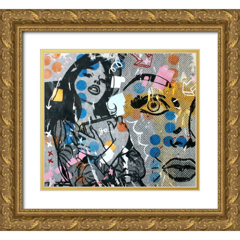 Go Gold Ornate Wood Framed Art Print with Double Matting by Monteavaro, Dan