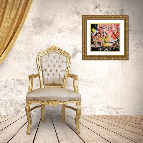 Klank Klank Gold Ornate Wood Framed Art Print with Double Matting by Monteavaro, Dan