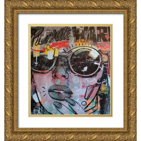 Private War Gold Ornate Wood Framed Art Print with Double Matting by Monteavaro, Dan