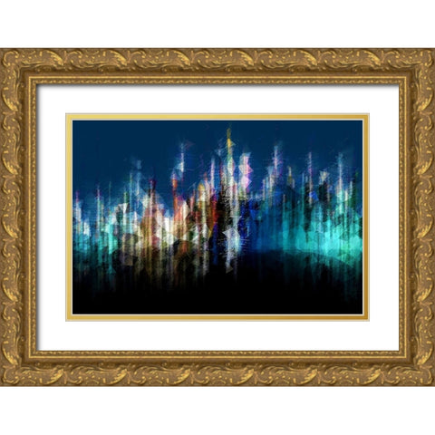 Dusk B Gold Ornate Wood Framed Art Print with Double Matting by Manlove, David