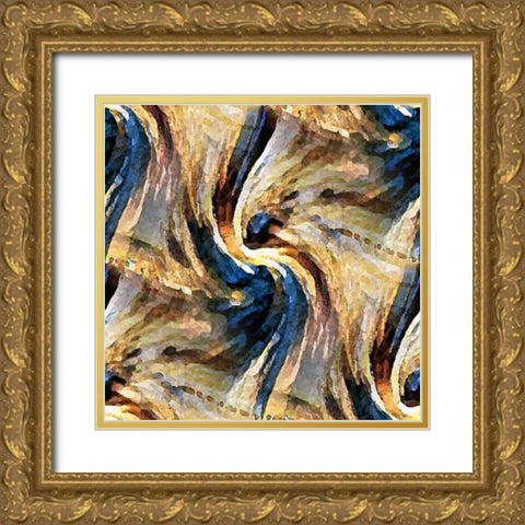 Sand Devil Gold Ornate Wood Framed Art Print with Double Matting by Manlove, David