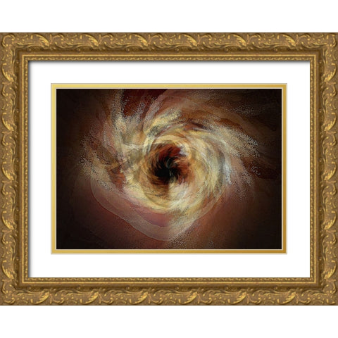 Black Hole Sun Gold Ornate Wood Framed Art Print with Double Matting by Manlove, David