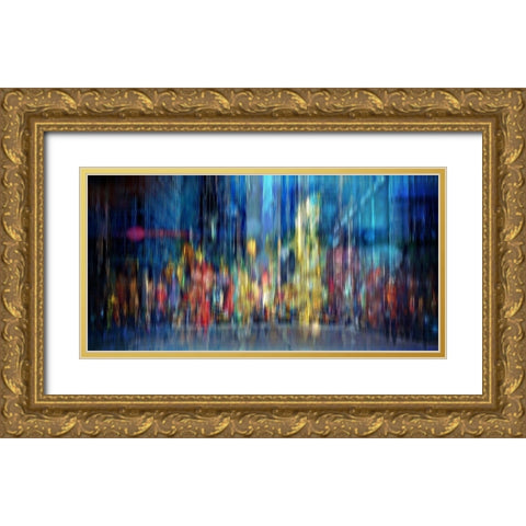 A Blur of Memories Gold Ornate Wood Framed Art Print with Double Matting by Manlove, David