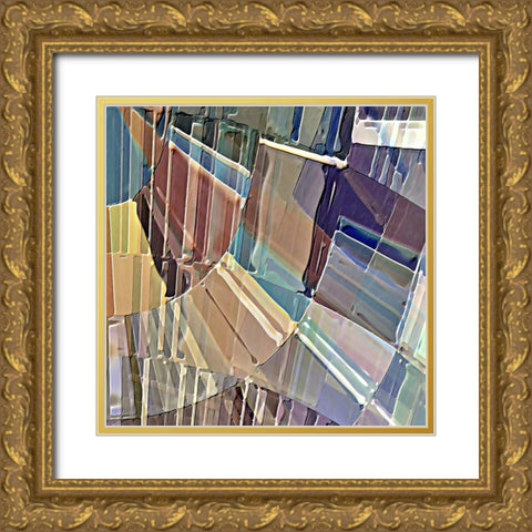 Lyricism D Gold Ornate Wood Framed Art Print with Double Matting by Manlove, David