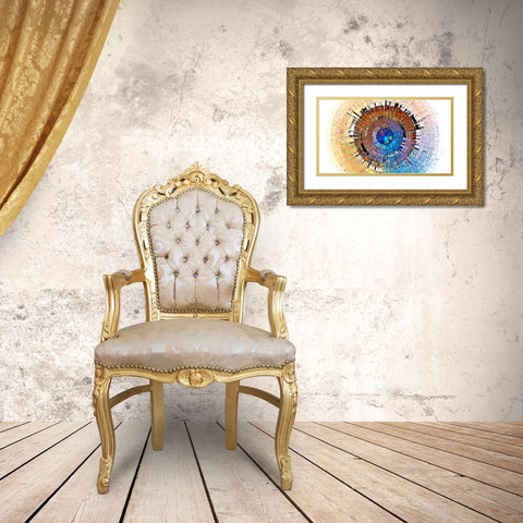 Final Fusion 2 Gold Ornate Wood Framed Art Print with Double Matting by Manlove, David