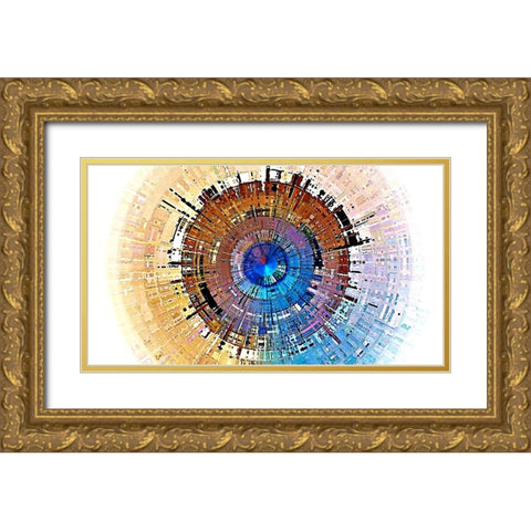 Final Fusion 2 Gold Ornate Wood Framed Art Print with Double Matting by Manlove, David