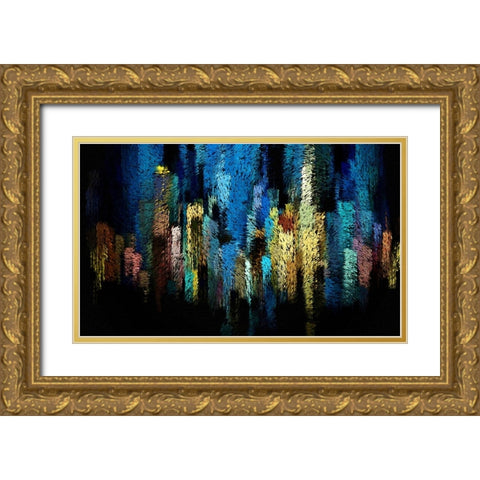 Atlantis Gold Ornate Wood Framed Art Print with Double Matting by Manlove, David