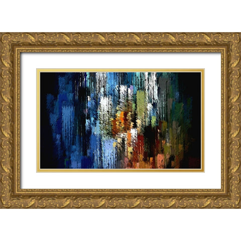 Urban Brush 2 Gold Ornate Wood Framed Art Print with Double Matting by Manlove, David