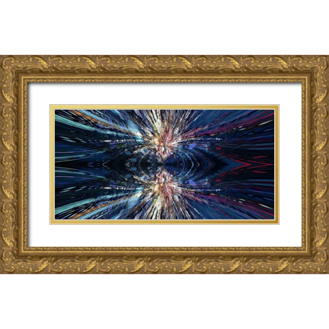 A Space Odyssey Gold Ornate Wood Framed Art Print with Double Matting by Manlove, David