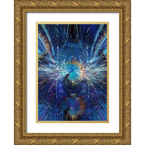 Bowmans Jupiter 2 Gold Ornate Wood Framed Art Print with Double Matting by Manlove, David