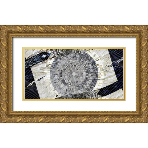 Weird Science Gold Ornate Wood Framed Art Print with Double Matting by Manlove, David
