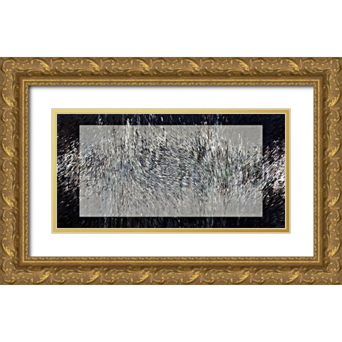 Droplets Splash R Gold Ornate Wood Framed Art Print with Double Matting by Manlove, David