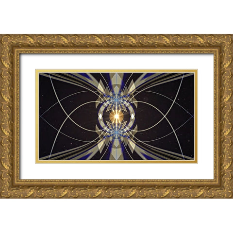 Arc Welder Gold Ornate Wood Framed Art Print with Double Matting by Manlove, David