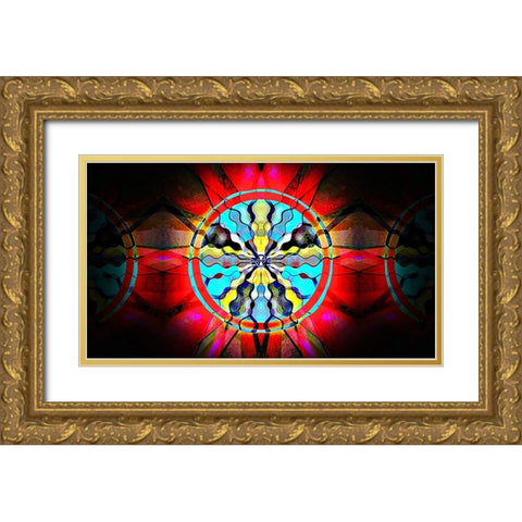 Brandy Z Base 16x9 Gold Ornate Wood Framed Art Print with Double Matting by Manlove, David