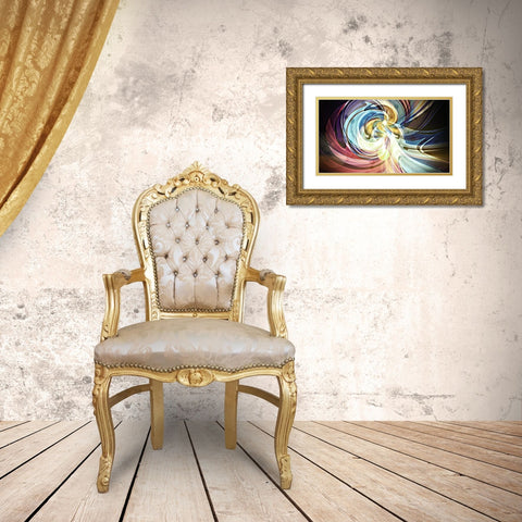 Coalescence A Gold Ornate Wood Framed Art Print with Double Matting by Manlove, David