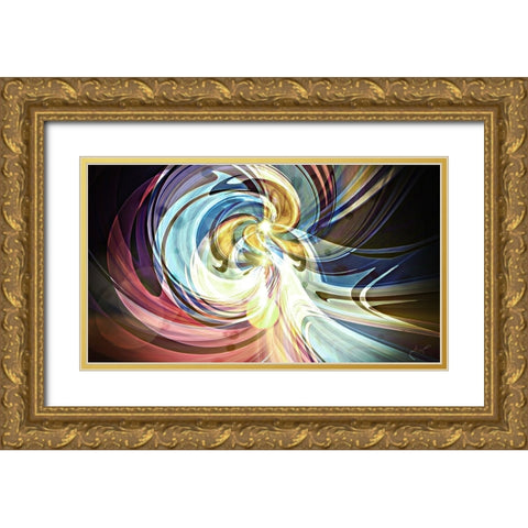 Coalescence A Gold Ornate Wood Framed Art Print with Double Matting by Manlove, David