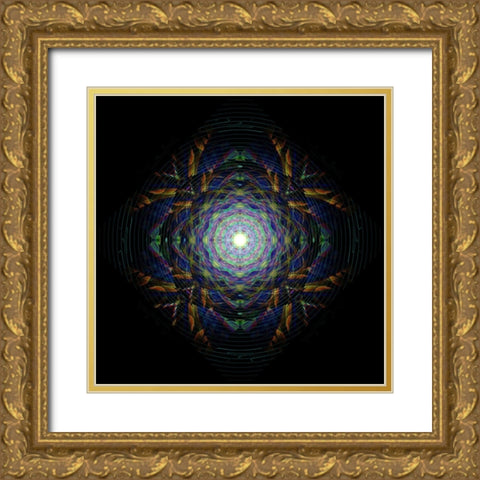 Dream Catcher 4 Gold Ornate Wood Framed Art Print with Double Matting by Manlove, David