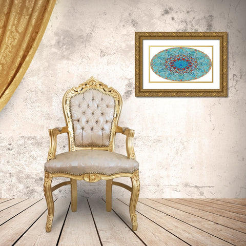 My Cosmic Background Radiation Gold Ornate Wood Framed Art Print with Double Matting by Manlove, David
