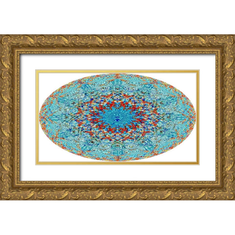 My Cosmic Background Radiation Gold Ornate Wood Framed Art Print with Double Matting by Manlove, David