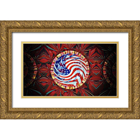 4th Works Gold Ornate Wood Framed Art Print with Double Matting by Manlove, David