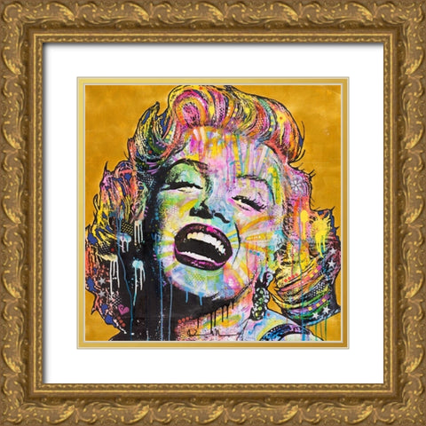 Marilyn Gold Ornate Wood Framed Art Print with Double Matting by Dean Russo Collection