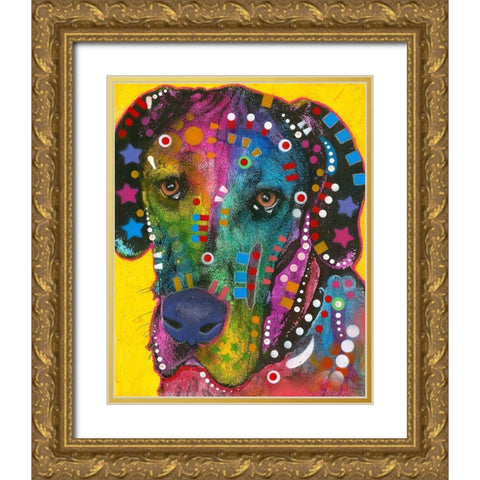 The Beggar  Gold Ornate Wood Framed Art Print with Double Matting by Dean Russo Collection