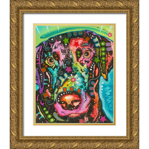 Psychedelic Lab  Gold Ornate Wood Framed Art Print with Double Matting by Dean Russo Collection