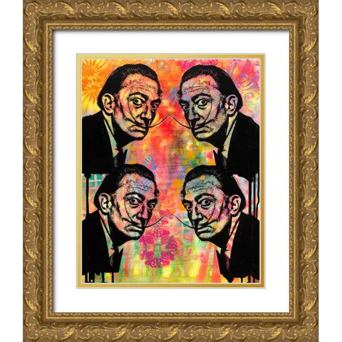 Dali Dream 4 Up Gold Ornate Wood Framed Art Print with Double Matting by Dean Russo Collection