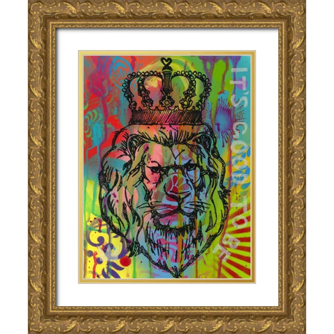 Its good to be the king Gold Ornate Wood Framed Art Print with Double Matting by Dean Russo Collection