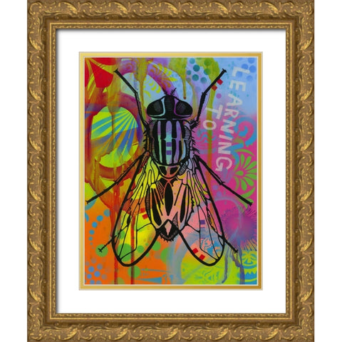 Leaning to Fly Gold Ornate Wood Framed Art Print with Double Matting by Dean Russo Collection
