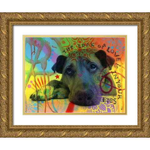 The Look of Love Gold Ornate Wood Framed Art Print with Double Matting by Dean Russo Collection