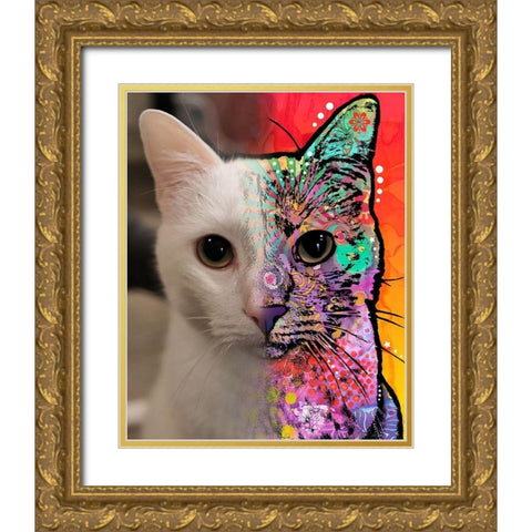 Katy Andaluz_Ezreal Gold Ornate Wood Framed Art Print with Double Matting by Dean Russo Collection