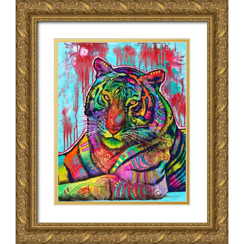 The Year of the Tiger Gold Ornate Wood Framed Art Print with Double Matting by Dean Russo Collection