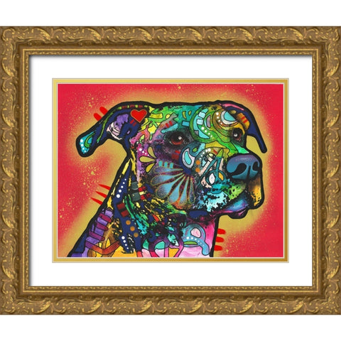 Horizon Gold Ornate Wood Framed Art Print with Double Matting by Dean Russo Collection