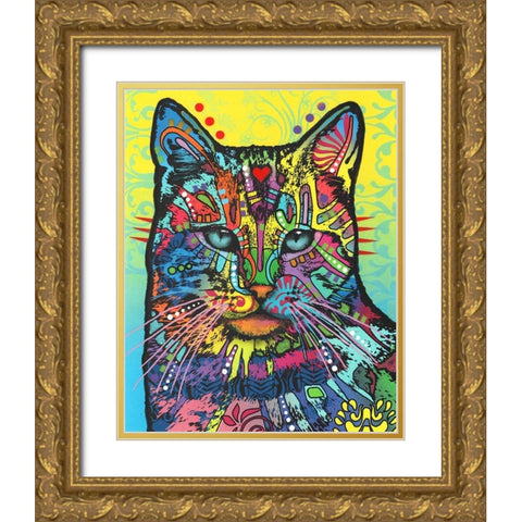 Solo Gold Ornate Wood Framed Art Print with Double Matting by Dean Russo Collection