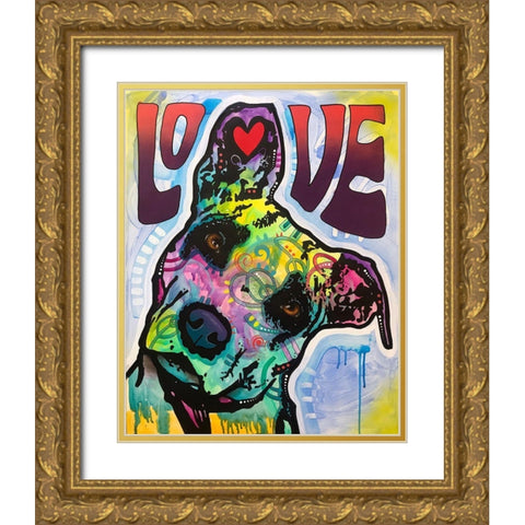 Love and Trust Gold Ornate Wood Framed Art Print with Double Matting by Dean Russo Collection