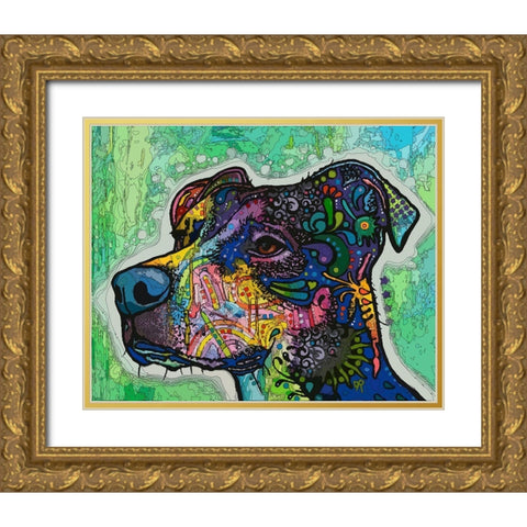 Poise Gold Ornate Wood Framed Art Print with Double Matting by Dean Russo Collection