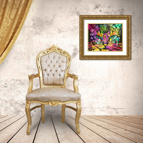 Dont Look Away Gold Ornate Wood Framed Art Print with Double Matting by Dean Russo Collection