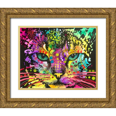 Dont Look Away Gold Ornate Wood Framed Art Print with Double Matting by Dean Russo Collection